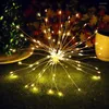 Strings 120/150 LED DIY Firework Copper Wire Fairy Strip String Lights Remote 8 Mode Control XMAS Decoration