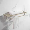 Bath Accessory Set Bathroom Hardware Accessories Towel Bar Tissue Holder Toilet Brush Facilities Golden Sets Becola Est