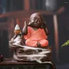 Fragrance Lamps Creative Home Decor Little Monk Smoke Backflow Incense Burner Holder 10 Cones