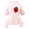Odzież dla psa urocze owoce zwierzaka kombinezonu piżama dla małych psów Shih tzu Yorkshire terrier piżamę