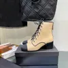 Womens Boots Classic Asserized Diamond and Chain Elements بين الأحذية الحجم 35-41