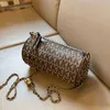 Designersp￥sar 55% rabatt p￥ f￶rs￤ljning av h￶g kvalitet trendiga v￤skor Red Golden Pearl Pillow Women's Fashionable Satchel Single Cross Cylinder