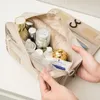 Opbergtassen waterdichte opvouwbare cosmetische tas vrouwen eenvoudige make -up toiletartikelen organisator reizen hangende badkamer wassen