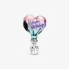 S925 Silver Birthday Cake Balloon Gift Charms Original fit Pandora Bracciale Gioielli da donna