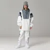 Jackets de esqui feminino traje de esqui quente jaqueta de snowboard ao ar livre masculino à prova d'água do vento.