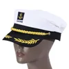 Berretti Cappello della Marina per adulti Cappelli militari per yacht Berretto dell'esercito Capitano per barche Capitano per marinaio Costume da ammiraglio marino regolabile