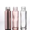 1/3oz 10 ml klare rosa D￼fte rollen auf Glasflasche ￤therisches ￖl mit Metallrollenkugel
