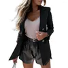 Women's Suits Stylish Women Fashion Solid Color Formal Suit Coat Jacket Minimalist Loose Fit