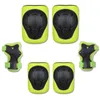 膝パッドキッズエルボセット-6PCS保護ギア調整可能な通気性エアメッシュ生地ローラースケートバイクに使用