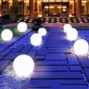 Leuchtende Kugel-Rasenlampe, aufblasbares Schwimmbad-Spielzeug, LED-Licht, Fernbedienung, bunte Außenlandschaft, Gartenlicht, Heimdekoration