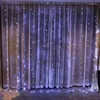 Saiten 1M 2M LED Lichterkette Vorhang Eiszapfen String Licht Weihnachtsdekorationen für Zuhause Outdoor Hochzeit Party Garten Dekor