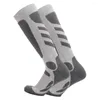 Chaussettes de sport 1 paire thermique respirant ski coton anti-dérapant extensible randonnée pour l'hiver