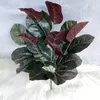 Decorative Flowers Artificial Plastic Green Plant Potted 26 Leaf Branches Home Living Room Bedroom Office El Indoor And Outdoor Decor