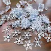 Juldekorationer 200/300 st/Lot 5 Colors Tree Confetti Snowflakes Party Wedding Snow Ornament