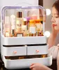 Storage Boxes Makeup Organizer Cosmetics Beauty Box For Girls Waterproof Dustproof Large Capacity