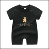 Tulumlar Bebek Tulumları Yenidoğan Giysileri Uzun Kollu Pamuklu Tasarımcı Romper Bebek Giyim Erkek Kız Tulumlar Damla Teslimat Babydhshop Dhe3C