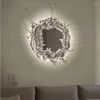 Wall Lamp Modern LED For Bathroom Bedroom Home Decoration Water Splash Decor Bedside Background Mirror Light Fixture