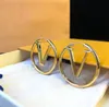 2023 Designer Luxury Fashion 18K Gold Hoop Earrings lady Women Party Ear Studs Wedding Lovers Gift Engagement Jewelry With Box