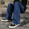 Jeans pour hommes pantalons décontracté Vintage Baggy vêtements jambe droite pantalon mode coréenne homme Streetwear Pop Harajuku surdimensionné 221008