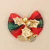 Kerst boog met klokken Xmas Tree hangende mini bowknot ornament nieuwjaar feest huisdecoratie