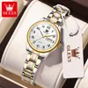 Wristwatches OLEVS Women's Wrist watch Original Luxury Watches for Ladies Waterproof Stainless Steel Quartz Woman Wristwatch Gold trend 221010
