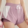 Shorts de corrida femininos #39;s Sports Anti-exhaust Roupas de treino soltas Secagem rápida fina Yoga Fitness Short