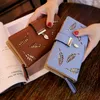 Wallets EXBX Women Wallet Hollow Golden Leaf Buckle PU Leather Purse Female Long For Coin Card Holders Clutch