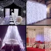 Strings 3x3/6x3m LED Curtain Icicle Light String Fairy Christams Lights Christmas Holiday For Wedding Home Garden Decor