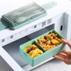 Dijksets Sets Bento Box Japanse lunch voor kinderen Microwaveable dubbellaags compartiment Lunchbox School Child Kitchen opslagcontainer