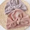 Chapeau fileté pour enfants, oreilles de lapin, doux, garde au chaud, casquette de tête pour bébé, accessoires pour cheveux, accessoires Photo, cadeaux d'anniversaire