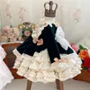 Abiti da ragazza 2022 Abito da principessa spagnola per abiti da bambino Stile corte Costume da compleanno gonfio a maniche lunghe per feste infantili
