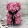 Poupées 25cm cadeaux romantiques Saint Valentin rose fleur ours créatif gros câlin ours cadeau de Noël ZM1010