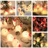 Guirlandes lumineuses de noël à LED, guirlande de père noël pour Halloween, maison de vacances et décoration extérieure, chambre à coucher