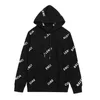 Lyxdesigner mens hoodie mode märke brev tryck lång ärm tröja hösten casual pullover crew nacke svart vit asiatiska 4338169