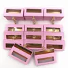 False Eyelashes Print Logo Wholesale Marble Lash Box Pink Packaging Fake 3d Mink Lashes Boxes Faux Cils Strip Diamond Magnetic Case Empty