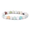 Bracelets de charme ￩lastique en pierre en pierre de 8 mm 8 mm pour femmes