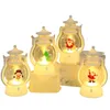 Juldekorationer Lantern LED Candle Tea Light Candles Santa Snowman Lamp för Hem Xmas Ornament Ny Year Drop Delive Packing2010 OTRWV