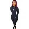 Kostenlose Schiffs -Frauen -Tracksanzüge Reißverschluss Ständer Kragen Jacke Sweatpant Suits Luxusdesigner Qualität Jogginganzug 2 Stück Set Sportwear