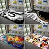 Carpets Black Music Note Area Rug Vintage Throw Rugs Non-Slip Floor Mat Doormats Carpetfor Living Room Bedroom Home Decor Alfombra