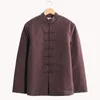 Giacche da uomo Abiti tradizionali cinesi Tang Suit Coat Tai Chi Uniform Giacca invernale maschile in cotone imbottito da uomo