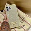 Capas de telefone de grife de luxo com strass moda amarelo rosa padrão capa de telefone à prova de choque para iPhone 14 Pro Max 13 PLUS 12