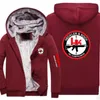 Sweats à capuche pour hommes 2022 Hk Heckler Koch No Compromise Hommes Imprimer Hiver Mode Outwear Épais Chaud Veste À Capuche Slim Fit Zip À Capuche