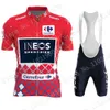 جيرسي جيرسي مجموعات INEOS GRENADIER TEAM CYCLING JERSEY مجموعة إسبانيا Tourvuelta Red Clothing Road Stirts Suit Bicycle Tops ROPA1497876