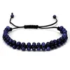 Gros 4mm tissé perles Bracelet résine ambre coloré naturel Turquoise pierre corde noire tissé réglable Bracelets