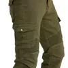 Jeans da uomo mimetici pantaloni da motociclista da uomo blu neri verde militare con equipaggiamento protettivo anticaduta EW06