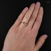 Eheringe Luxus Rubin Gold Ring Design Damenschmuck Paar Verlobung Feine Geschenke Großhandel