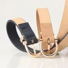 Belts 1PC Fashion Solid Color PU Leather Belt Simple Classic Metal Buckle Girls Dress Jean Pants Waistband