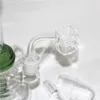 Rökning Sugar Cube Quartz Banger Nail Square Quartz Bangers 14mm 10mm hane 2mm tjock sida för glasvattenrör bong dab rigg silikon munstycke