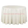 Nappe de table 10 pièces en gros Poly solide damassé nappe ronde El fête mariage chiffons carré salle à manger couvre rose draps