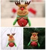 Ornamenti per l'albero di Natale Babbo Natale / Pupazzo di neve / Renna / Ciondolo orso con campane Decor Albero di Natale Decorazione bambola JNB16143